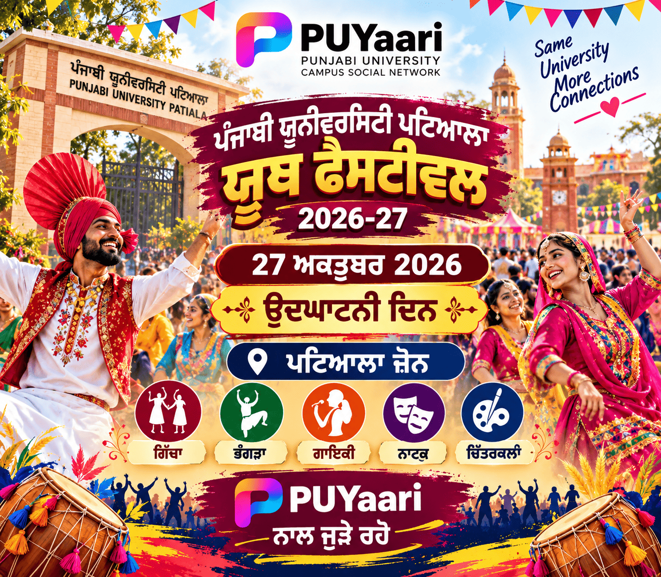 Punjabi University Patiala Youth Festival 2026–27 — ਉਦਘਾਟਨੀ ਦਿਨ